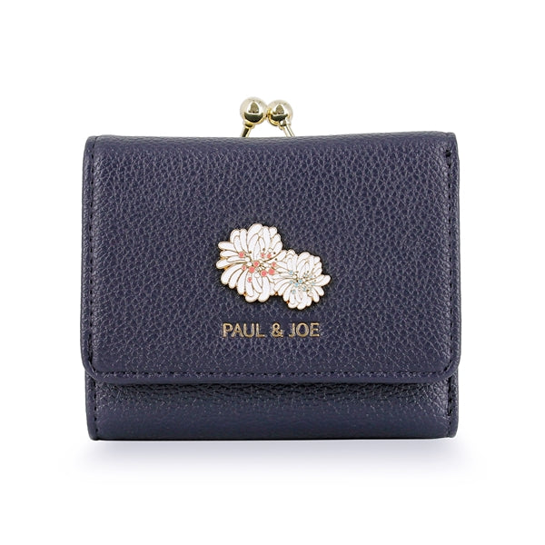 ポール＆ジョー クリザンテーム・メタル 口金ミニ財布 ネイビー
