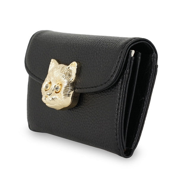 3D CAT FACE 名刺入れ (ブラック)