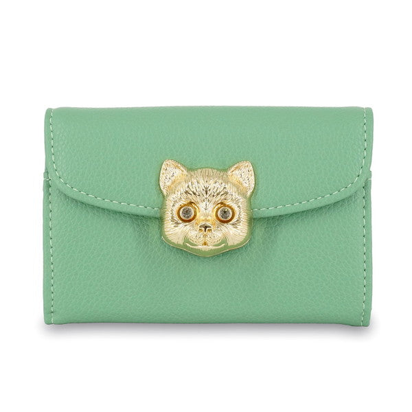 3D CAT FACE 名刺入れ (グリーン)