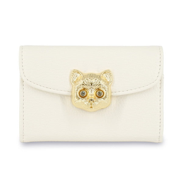 3D CAT FACE 名刺入れ (アイボリー)