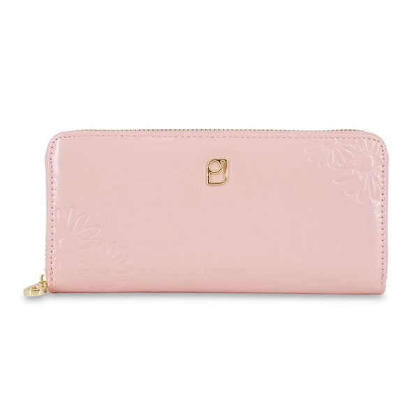 DAISY EMBOSS ラウンド束入れ (ピンク)