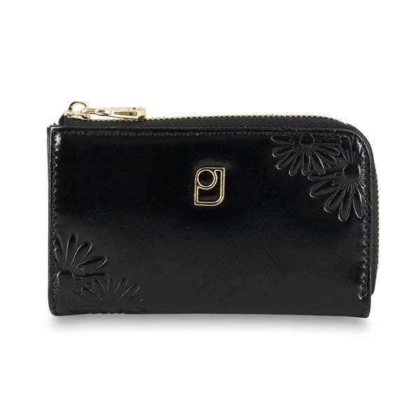 デイジー エンボス キーケース (ブラック)