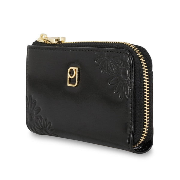 デイジー エンボス キーケース (ブラック)