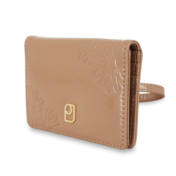 DAISY EMBOSS 2面パスケース (ベージュ)