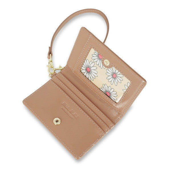 DAISY EMBOSS 2面パスケース (ベージュ)