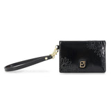 デイジー エンボス 2面パスケース (ブラック)