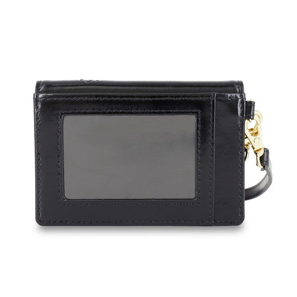 デイジー エンボス 2面パスケース (ブラック)