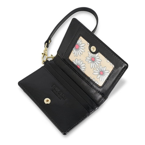 デイジー エンボス 2面パスケース (ブラック)