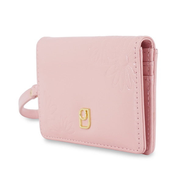 デイジー エンボス 2面パスケース (ピンク)