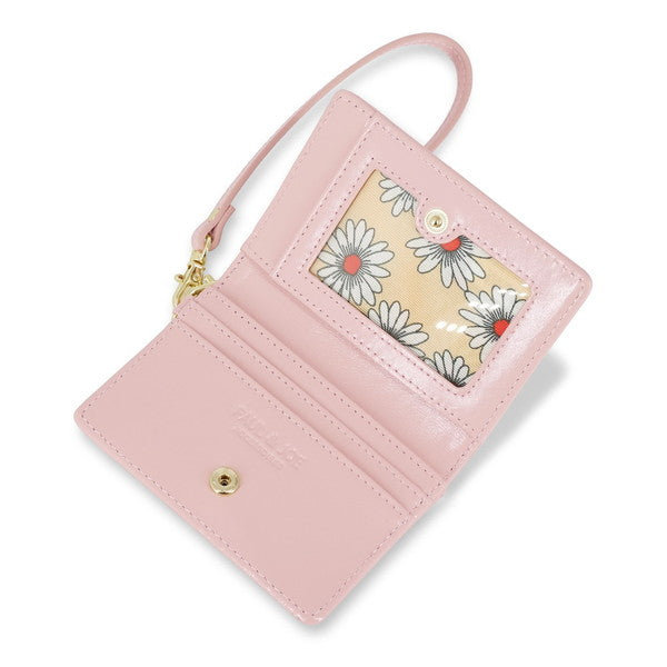 デイジー エンボス 2面パスケース (ピンク)