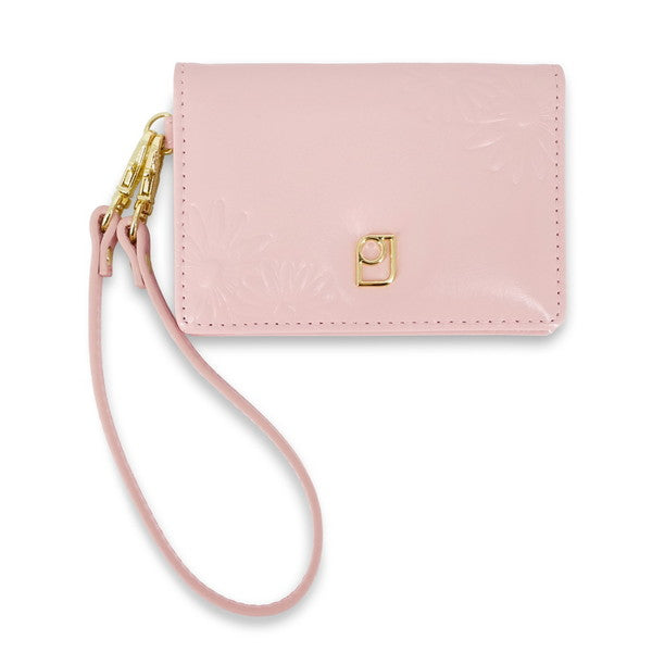 デイジー エンボス 2面パスケース (ピンク)