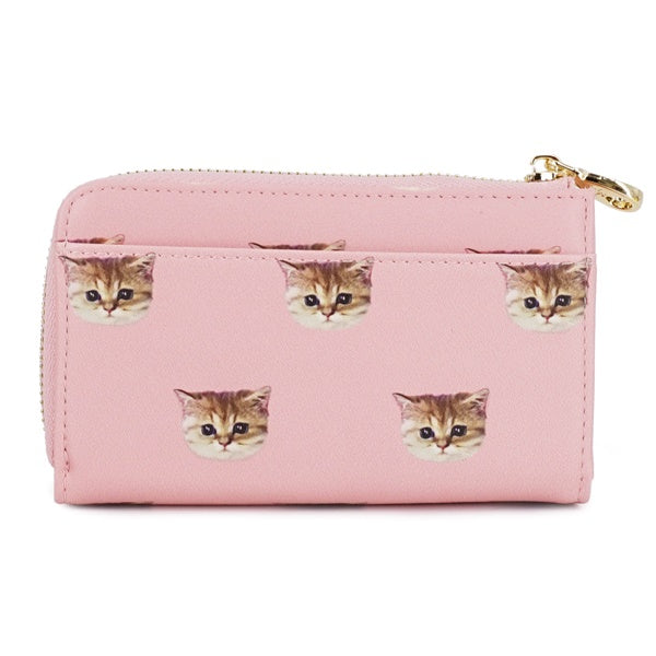 ヌネット合皮総柄 キーケース ピンク