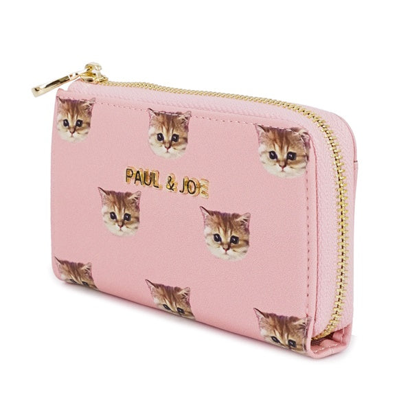 ヌネット合皮総柄 キーケース ピンク