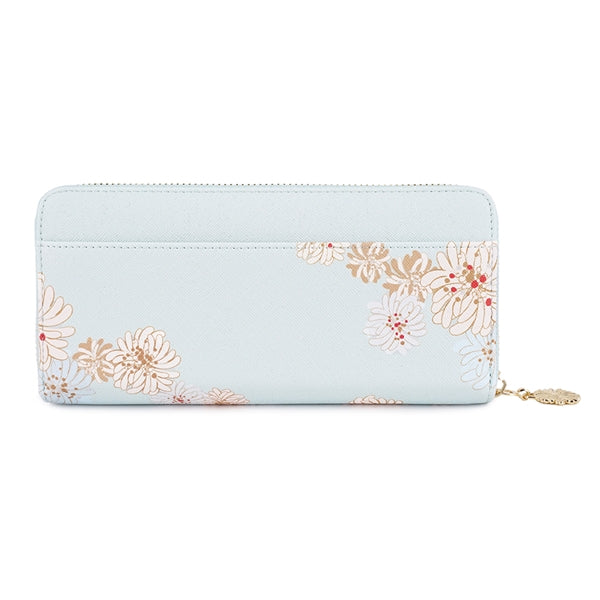 クリザンテーム・ラメプリント ラウンド束入れ ミント