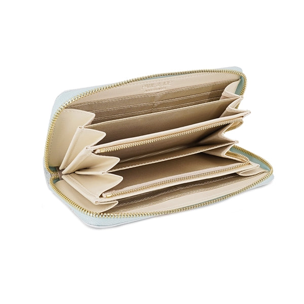 クリザンテーム・ラメプリント ラウンド束入れ ミント