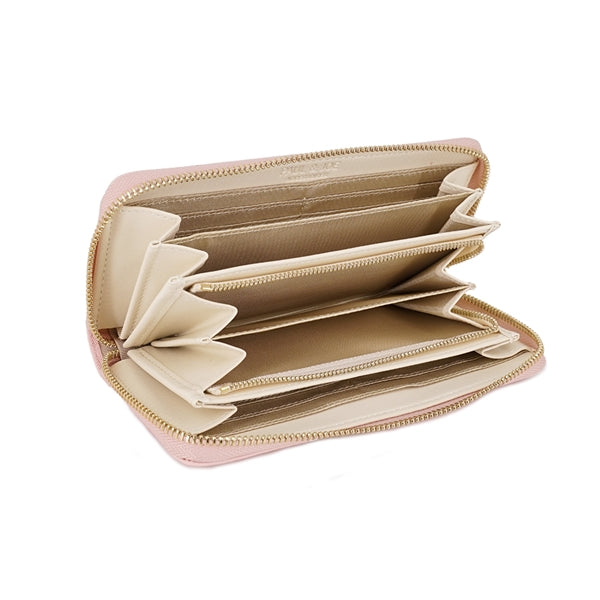 クリザンテーム・ラメプリント ラウンド束入れ ピンク