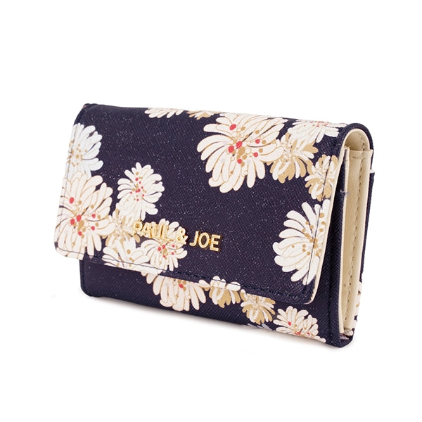 クリザンテーム・ラメプリント 名刺入れ ネイビー