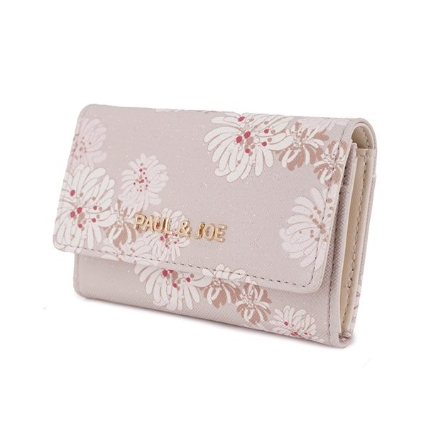 クリザンテーム・ラメプリント 名刺入れ ベージュ