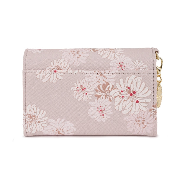 クリザンテーム・ラメプリント 名刺入れ ベージュ