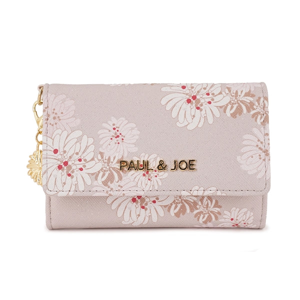 クリザンテーム・ラメプリント 名刺入れ ベージュ