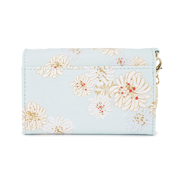 クリザンテーム・ラメプリント 名刺入れ ミント