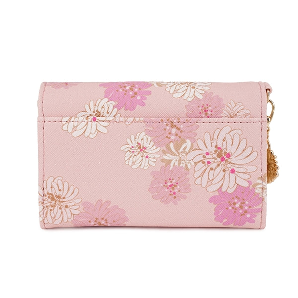 クリザンテーム・ラメプリント 名刺入れ ピンク