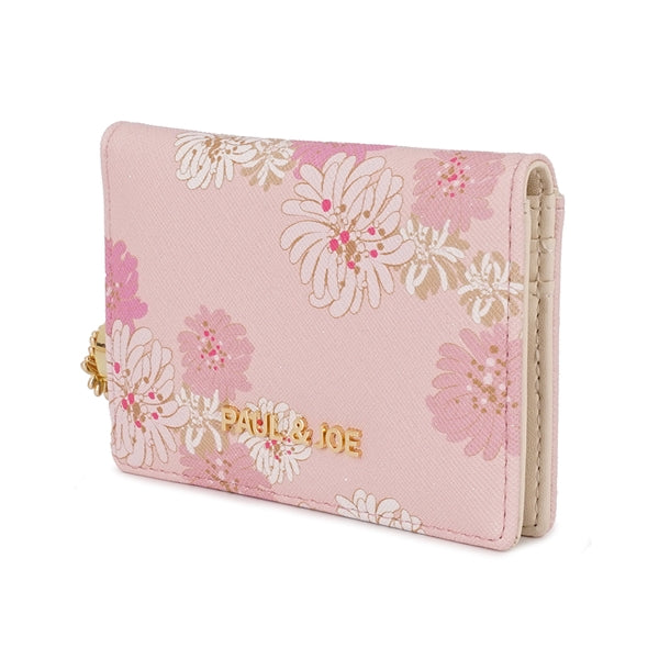 クリザンテーム・ラメプリント 2面パスケース ピンク