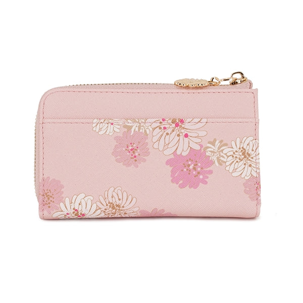 クリザンテーム・ラメプリント キーケース ピンク