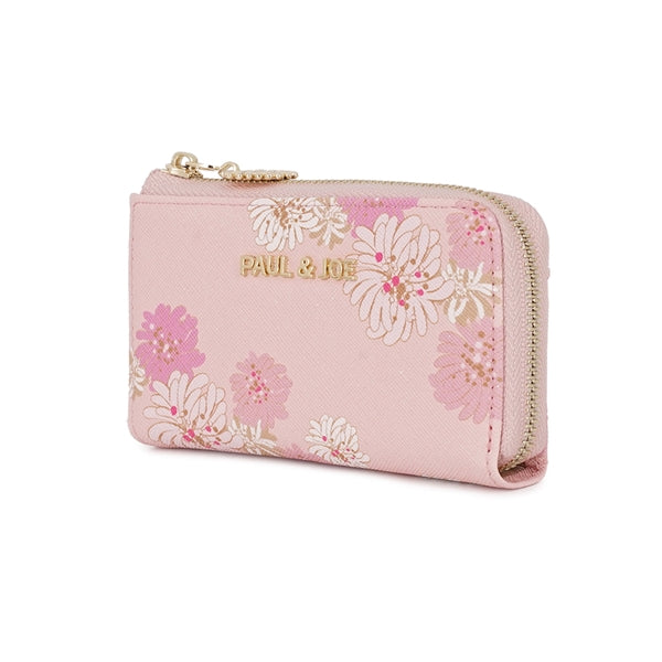 クリザンテーム・ラメプリント キーケース ピンク