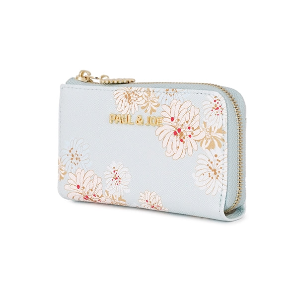 クリザンテーム・ラメプリント キーケース ミント