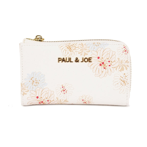 クリザンテーム・ラメプリント キーケース アイボリー