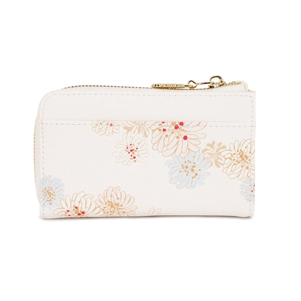 クリザンテーム・ラメプリント キーケース アイボリー