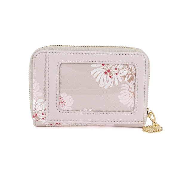 クリザンテーム・ラメプリント コインケース ベージュ