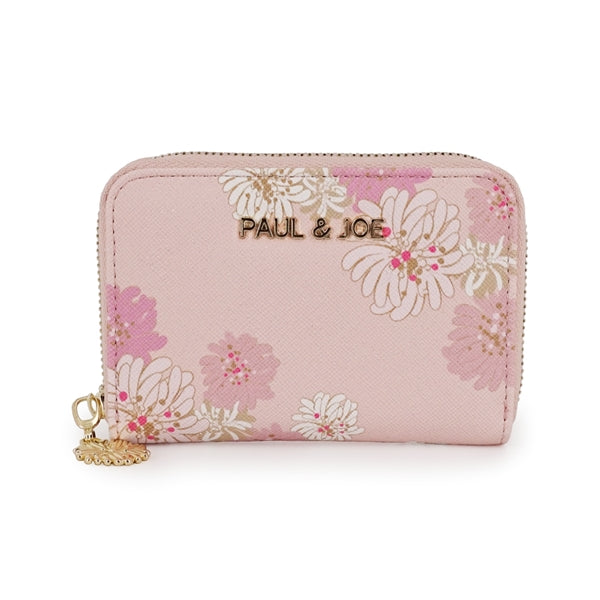 クリザンテーム・ラメプリント コインケース ピンク｜ポール ＆ ジョー  