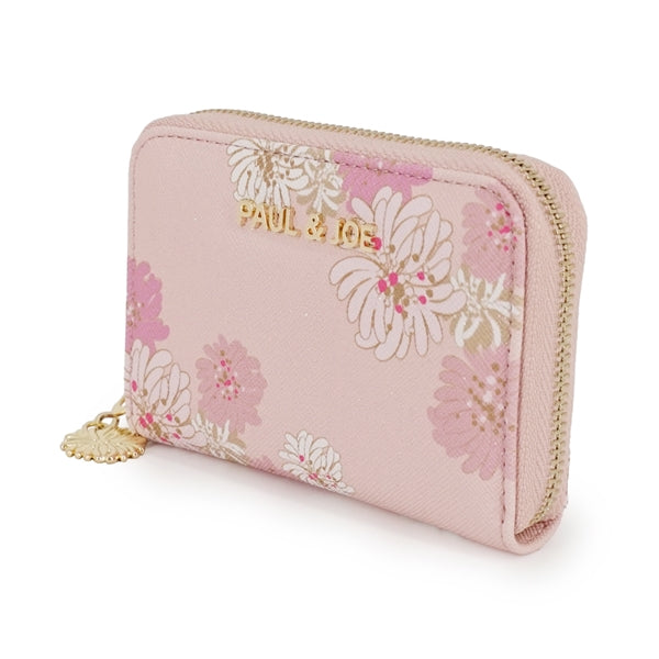 クリザンテーム・ラメプリント コインケース ピンク