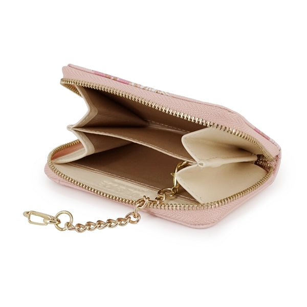 クリザンテーム・ラメプリント コインケース ピンク