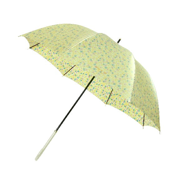 長傘 小花柄 ベージュ