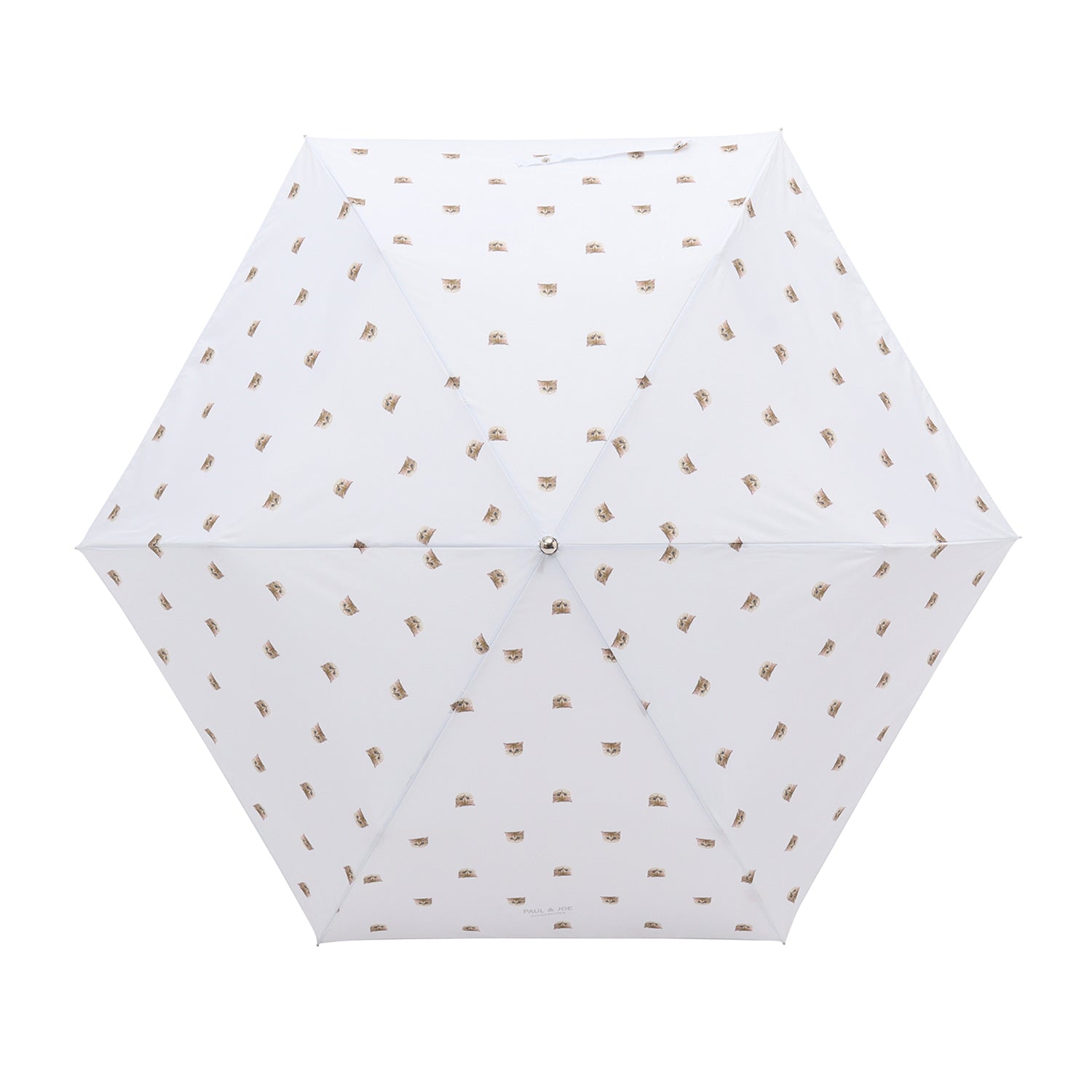 折りたたみ傘 ヌネット(曲がり手) ホワイト