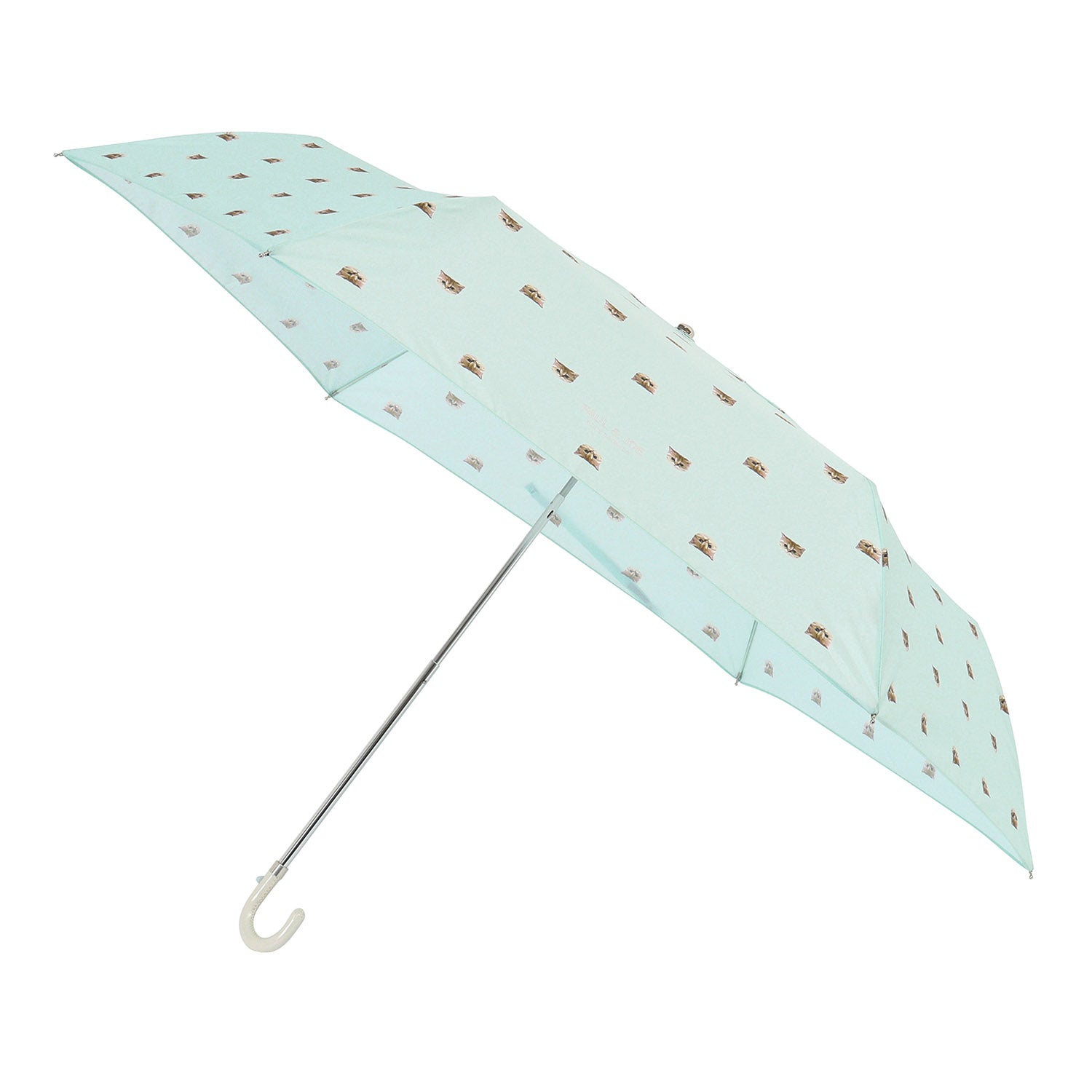 折りたたみ傘 ヌネット(曲がり手) ミントグリーン