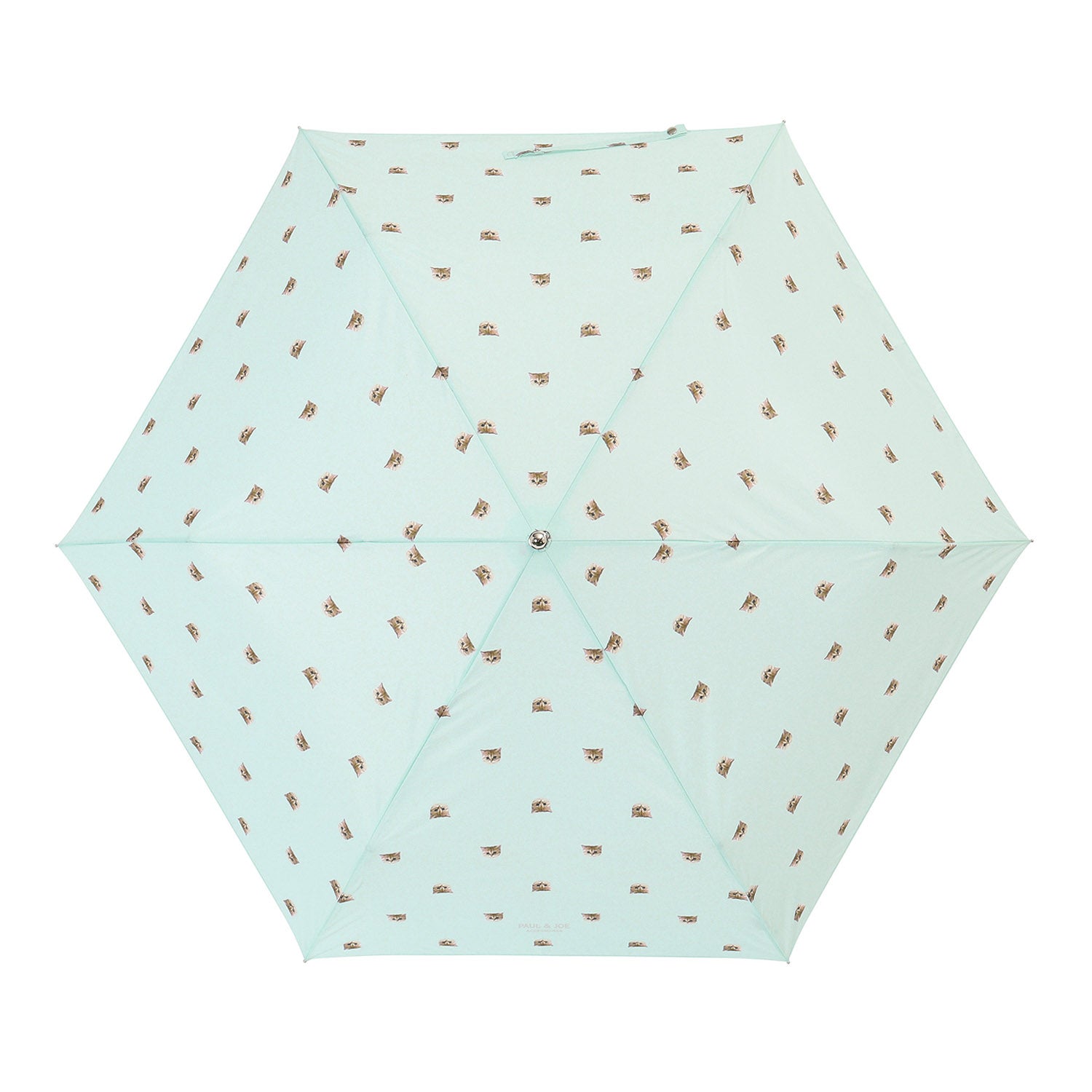 折りたたみ傘 ヌネット(曲がり手) ミントグリーン