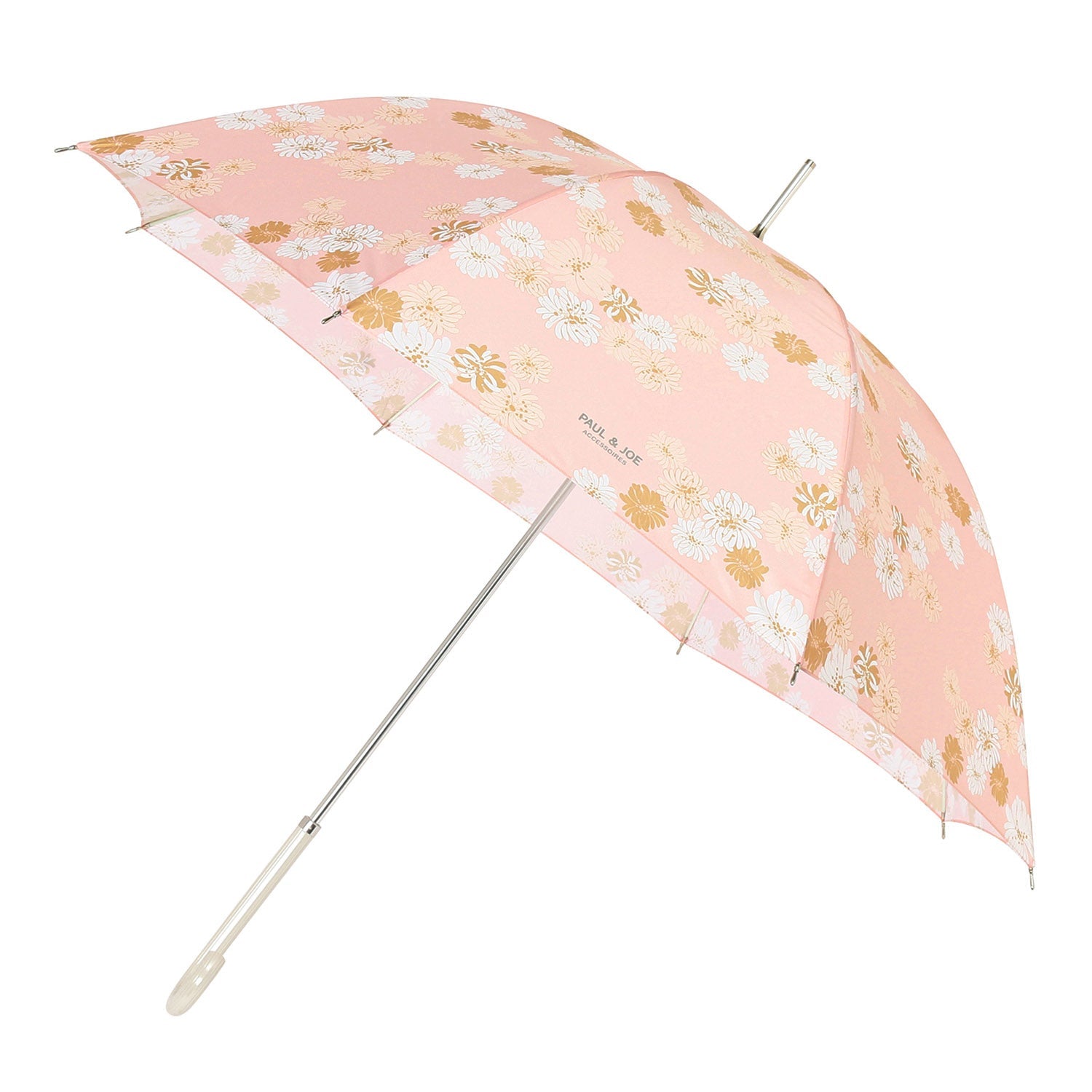 長傘 総柄クリザンテーム ピーチ