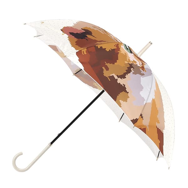 長傘 一枚張 ヌネット ベージュ