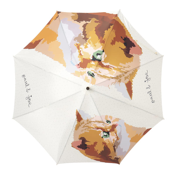 長傘 一枚張 ヌネット ベージュ