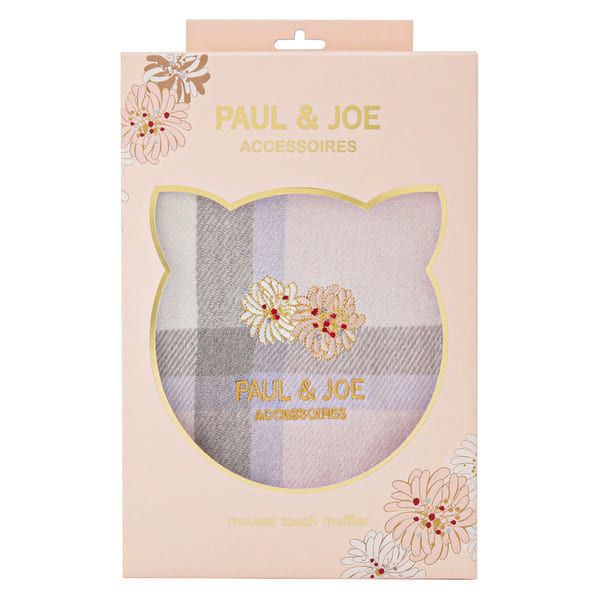 クリザンテームチェックマフラー(パッケージ付) ピンク