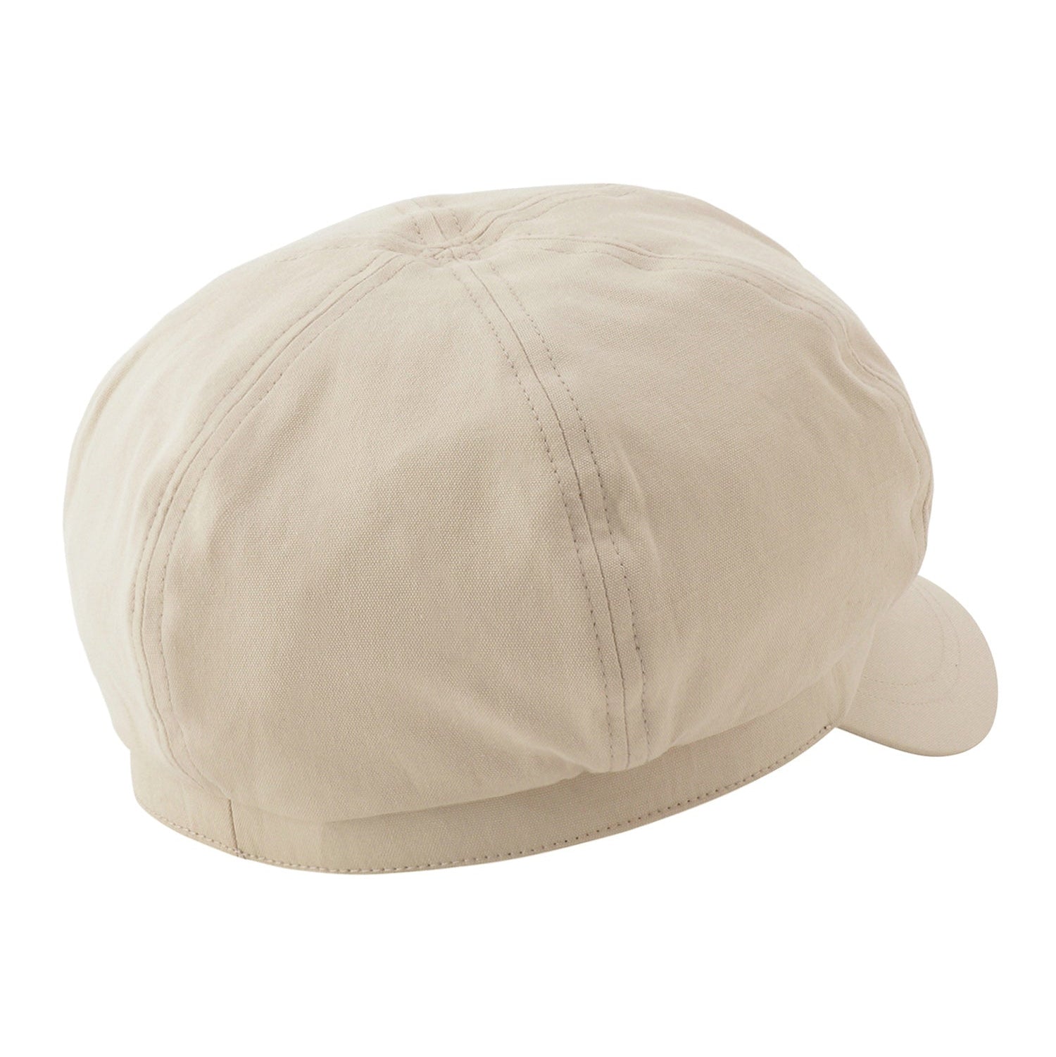 ロゴプレート 無地キャスケット ベージュ