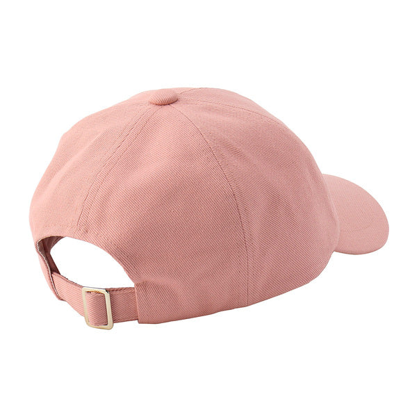 クリザンテーム刺繍キャップ ペールピンク