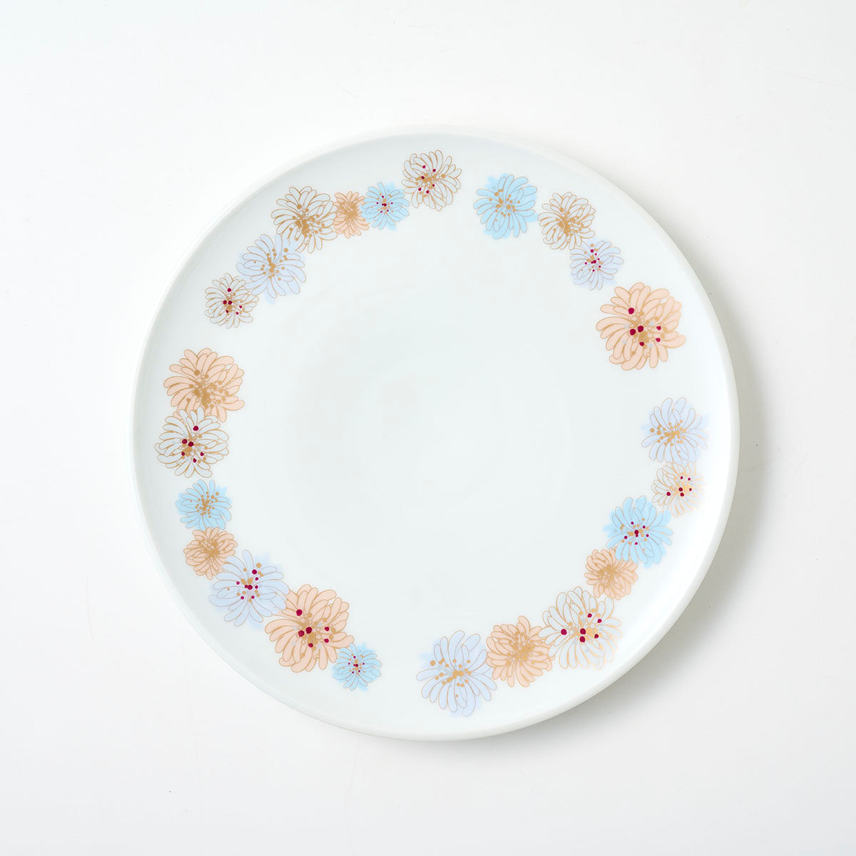 有田焼 大プレート ブルークリザンテーム