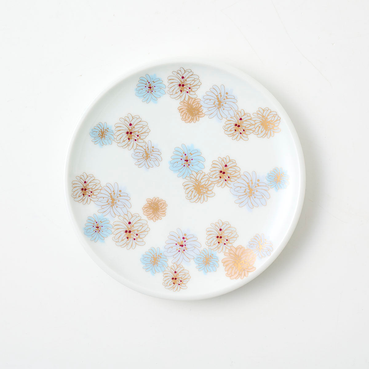 有田焼 小プレート ブルークリザンテーム