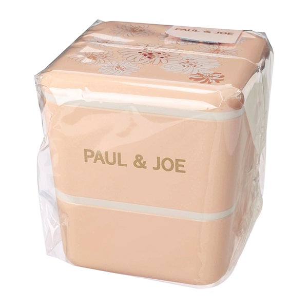 ランチボックス・正方形・2段 <ヌードピンク>