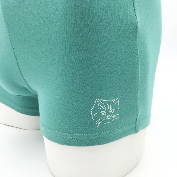 ヌネットワンポイント柄(エメラルドグリーン)